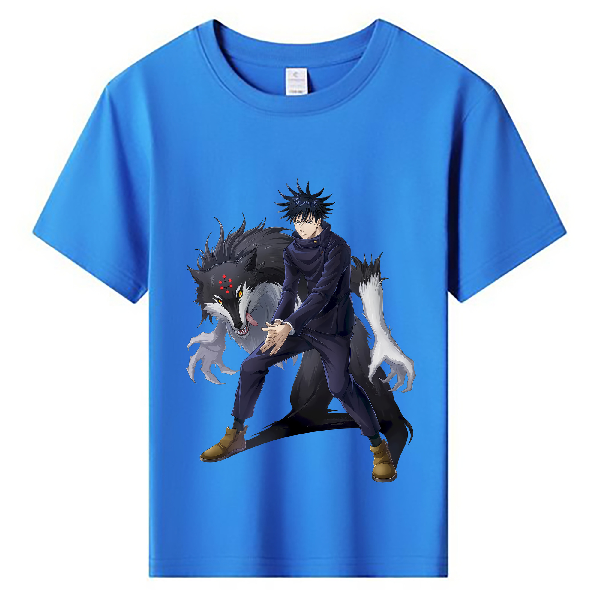 （画像用） 呪術廻戦 Jujutsu Kaisen 綿100％キッズTシャツ（フロントプリント）